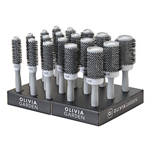 SPAZZOLA TERMICA BLOWOUT SHINE WHITE - OLIVIA GARDEN
